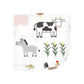 Hudson Baby Unisex Baby Flannel Cotton Washcloths, Cute Farm 10 Pack, One Size