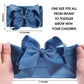 Jiahang Grosgrain Ribbon Bow Nylon Headbands, 5.3 Inches Hair Bow Soft Turban Headwrap 9Pcs For Baby Girls Newborns Infants Todd