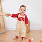 Demdzq Valentine'S Day Baby Boy Outfits Nebworn Love Heart Romper Jumpsuits My First Valentine'S Day Baby Boy Outfits (Letter Ap