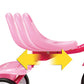 Radio Flyer 415PS Kids Readily Assembled Steel Framed Adjustable Beginner Fold 2 Go Trike with Spacious Storage Bin and Handle S