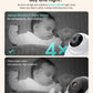 Jartoo 2K Video Baby Monitor With Camera And Audio, 3600Ft Long Range Baby Monitor No Wifi 5.5' Fhd Screen Anc Baby Camera Wire