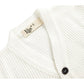 Lilax Baby Boys Basic Long Sleeve V-Neck Classic Knit Cardigan Sweater (Cream, 3-6 Months)