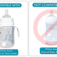 Straw Cup Conversion Kit For Philips Avent Anti-Colic Baby Bottles 2-Count, Food Grade Silicone Straw Nipples, Weighted Straw, B