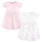 Hudson Baby Baby Girls Cotton Dresses, Tiny Pink Flower, 18-24 Months