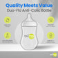 Avima Baby 9 Oz Anti Colic Baby Bottles For Breastfed Babies - Medium Flow Nipples, Wide Neck Bottle, Bpa Free - 3-6 Months, Sta