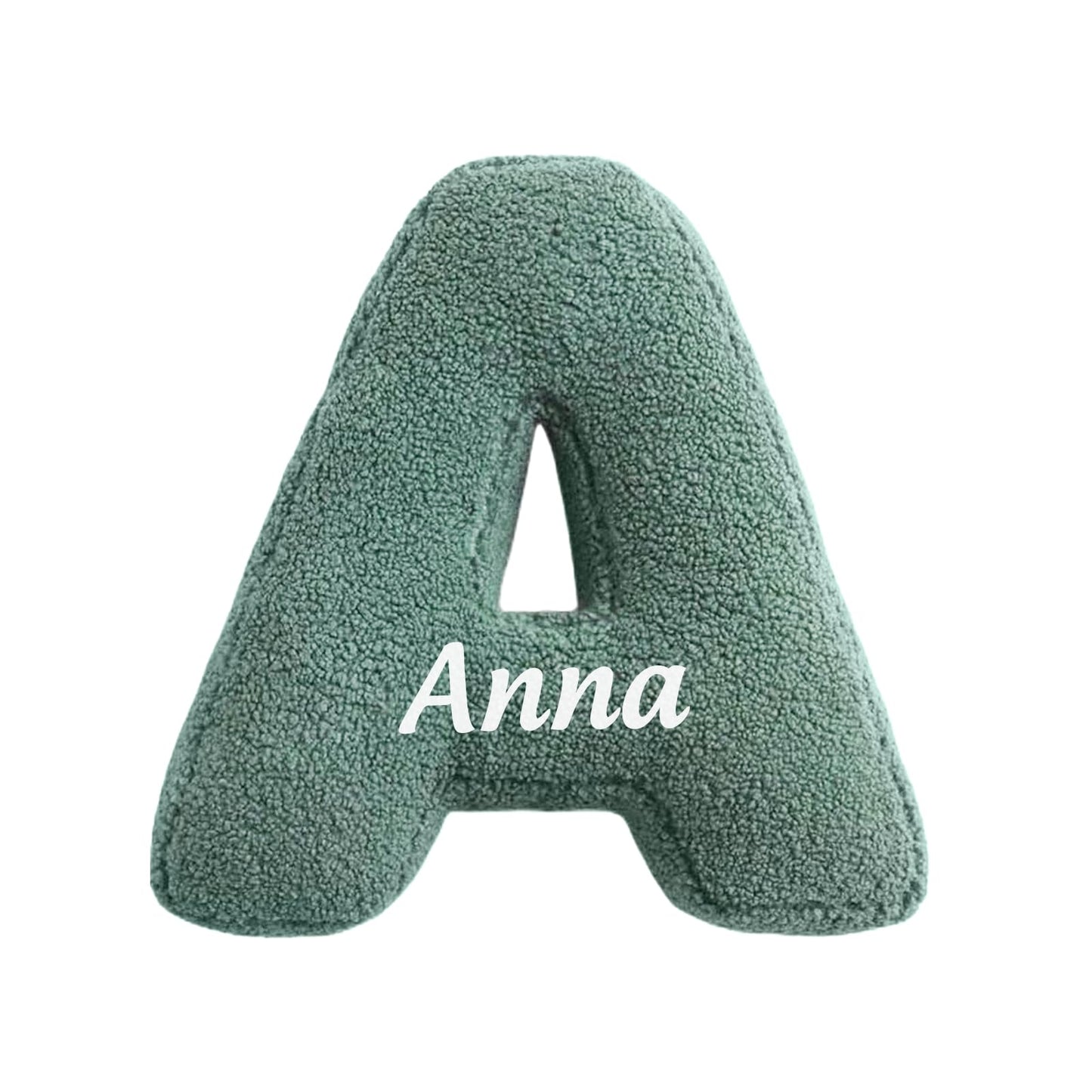 OPALSTOCK Personalized Letter Pillow - Custom Alphabet Initial Cushion with Embroidered Name, Soft Plush Decorative Pillow Nurse