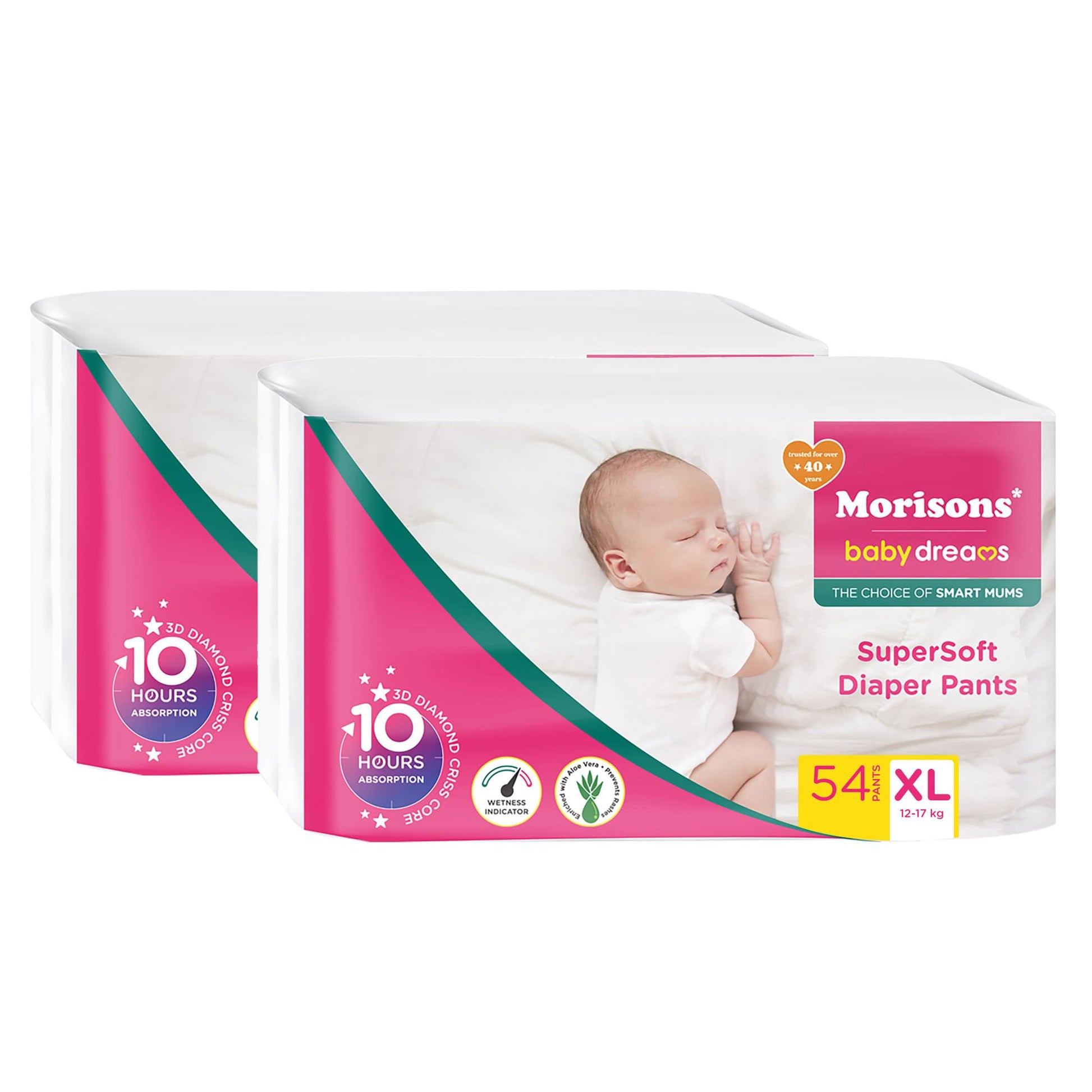 Morisons* Babydreams The Choice Of Smart Mums Morisons Babydreams The Choice Of Smart Mums Super Soft Diaper Pant Xl 108 Count 5