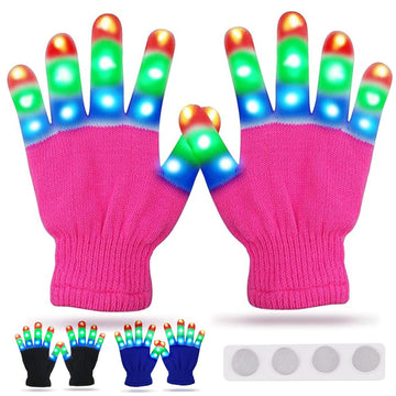 Viposoon Christmas Gifts For Kids, Led Gloves For Kids Gifts For 4 5 6 7 8 9 10 Year Old Girls, Fun Gifts For 5-14 Year Old Girl
