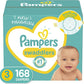 Baby Diapers Size 3, 168 Count - Pampers Swaddlers, One Month Supply (Packaging And Prints On Diapers May Vary)