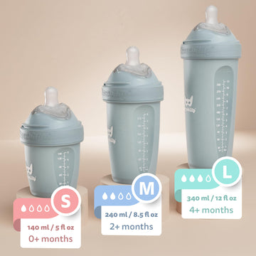 Wonder Woman Dc Comics - Herobility Double Anti-Colic Baby Bottles - 12 Fl Oz/340Ml - 3-Pack