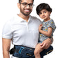 Butt Baby Carriers Navy With Hip Seat, InBuilt Mini Diaper Bag To Sling Carry Bag With Great Lumbar With Double Lock Safety, 6