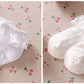 Epeius Baby-Girls Eyelet Frilly Lace Socks Cotton Rich Infant Girl Princess Ankle Socks White/Ivory(Pack Of 2) 6-12 Months