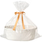 Kodomoore Gift Basket with Wrap Bag and Ribbon, Empty Small Woven Basket for Gift, Cute Decorative Gift Organizer for Baby Showe