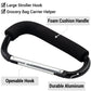 2 Pack Large Stroller Hooks Grocery Bag Carrier Helper Holder Handles Carabiner Stroller Organizer Multipurpose Snap Hook Clips
