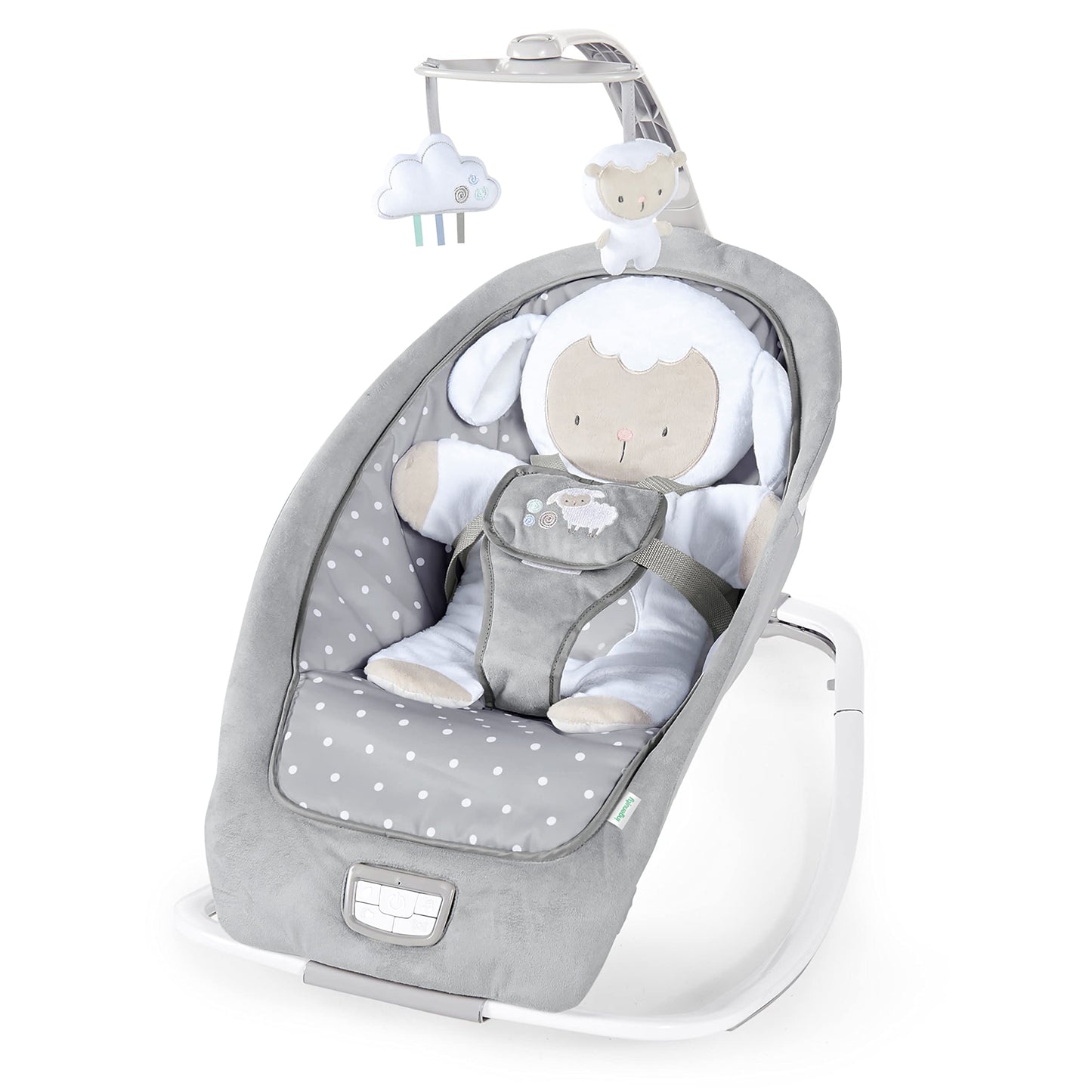Ingenuity 2-in-1 Lightweight Infant to Toddler Rocker and Baby Bouncer - Tummy Time Mat, Vibrations & Sounds, 0-30 Months Up to 