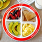 Choose Myplate Portion Plate For Kids, Toddlers - Kids Nutrition Plates With Dividers Plus Dairy Bowl From Health Beet (English