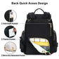 Terzini Bear Diaper Bag Backpack, Diaper Bags For Baby Boy Girl With Usb Charging Port,Changing Mat,Stroller Hooks (Black)