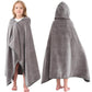 Hiturbo Kids Hooded Bath Towel: 100% Cotton Soft Thick Absorbent Towels Wrap - 50'X30' Shower Beach Pool Wearable Blanket For