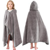 Hiturbo Kids Hooded Bath Towel: 100% Cotton Soft Thick Absorbent Towels Wrap - 50'X30' Shower Beach Pool Wearable Blanket For