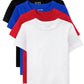 The Children'S Place Baby Boy'S And Toddler Basic Short Sleeve Tees, Black/Blue/Red/White 4-Pack