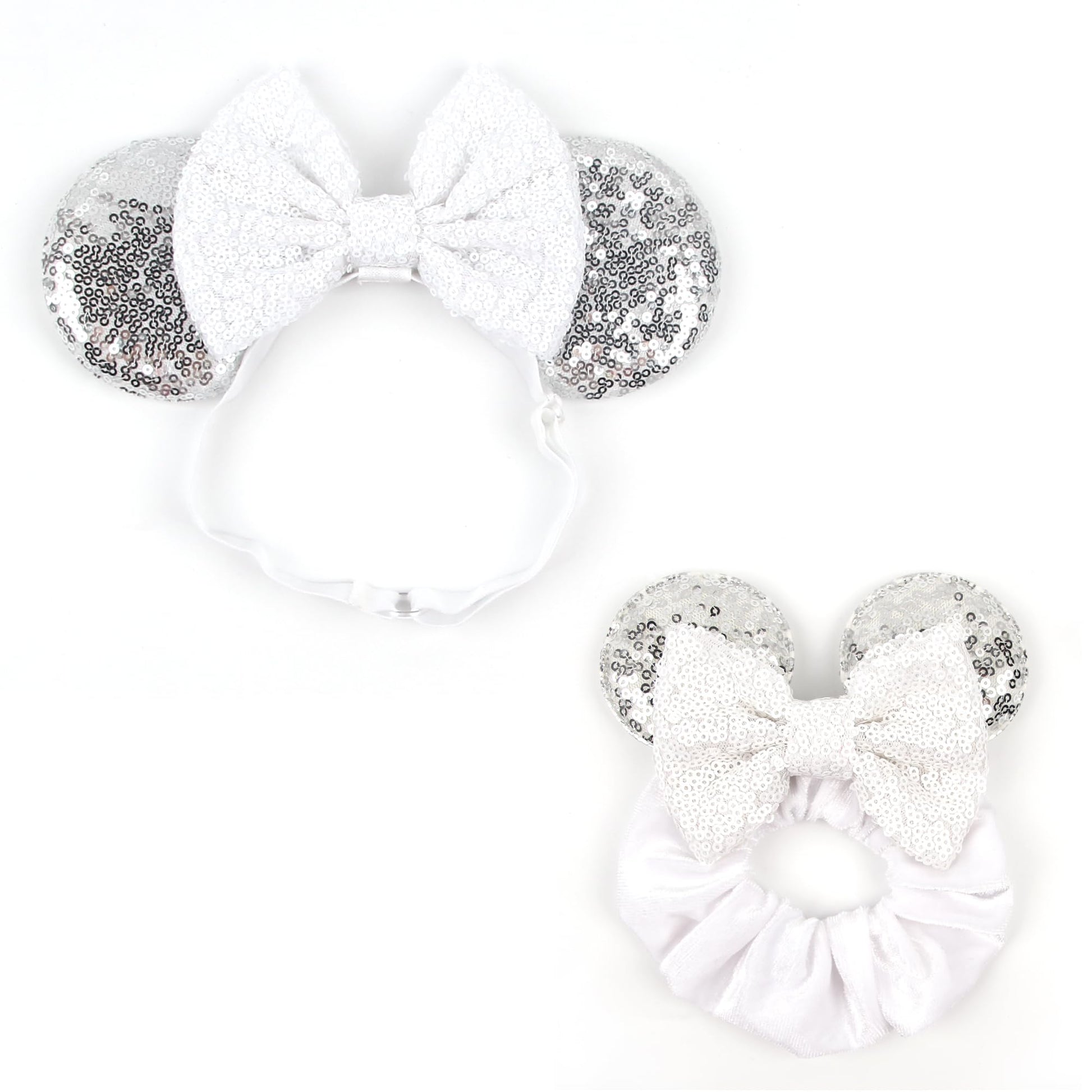 Bianbaistar Newborn Bows For Girls Toddler Hair Bows Elastic Adjustable Headband Mouse Ears Scrunchies Essencial Accessories For