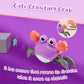 Purple Crawling Crab Baby Toy - Violet Tummy Time Crab Infant Walking Crab Dancing Moving Crawl Crab with Music & Light Cute Int