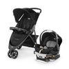 Chicco Viaro Quick-Fold Travel System, Includes Infant Car Seat And Base, Stroller And Car Seat Combo, Baby Travel Gear | Black/
