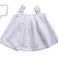 Picksparrow Newborn Baby Girl KneeLength Dress/Frock With Headband (Embroidered Pure Cotton (Schiffli), White, No Lining) (03 