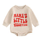Fiomva Valentines Day Baby Girl Outfit Newborn Bubble Romper Toddler Crewneck Sweatshirt Infant Cute T Shirt Clothes (C1 Mama'S