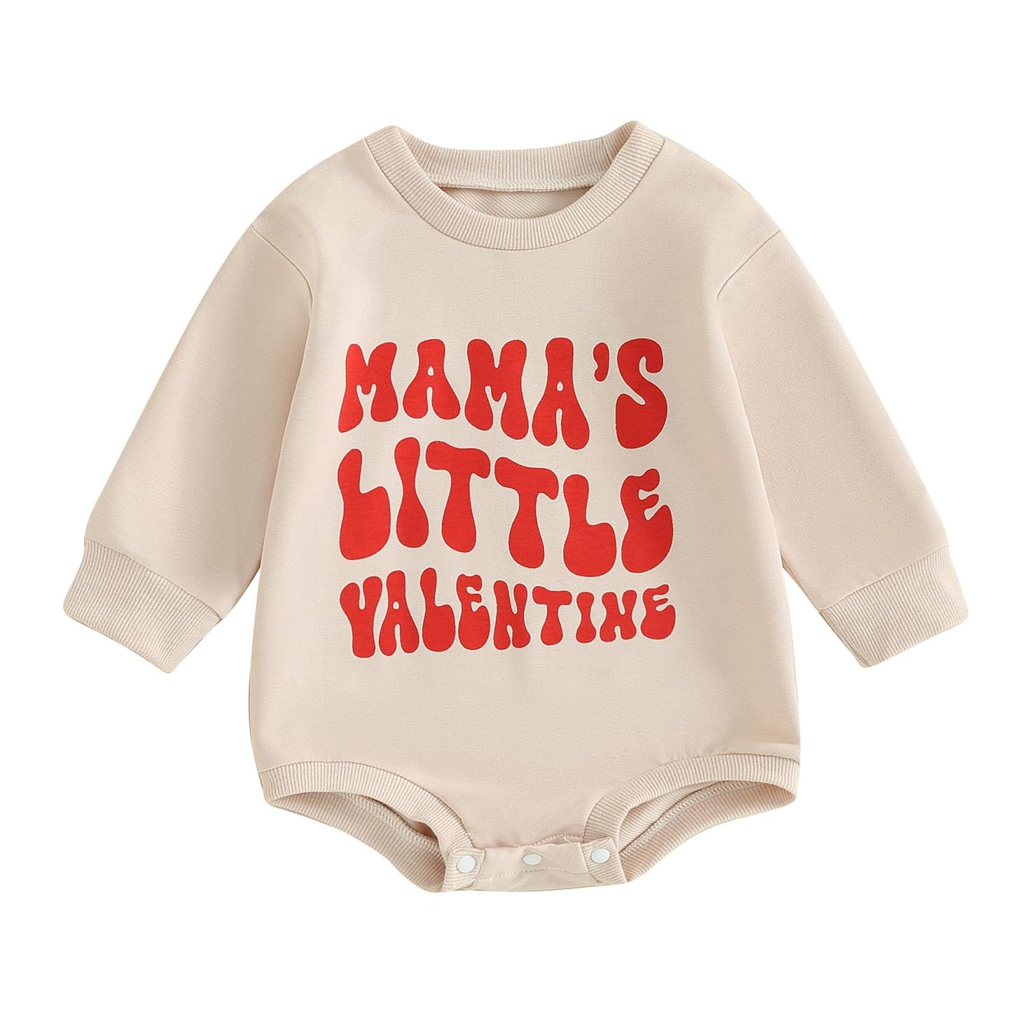 Fiomva Valentines Day Baby Girl Outfit Newborn Bubble Romper Toddler Crewneck Sweatshirt Infant Cute T Shirt Clothes (C1 Mama'S