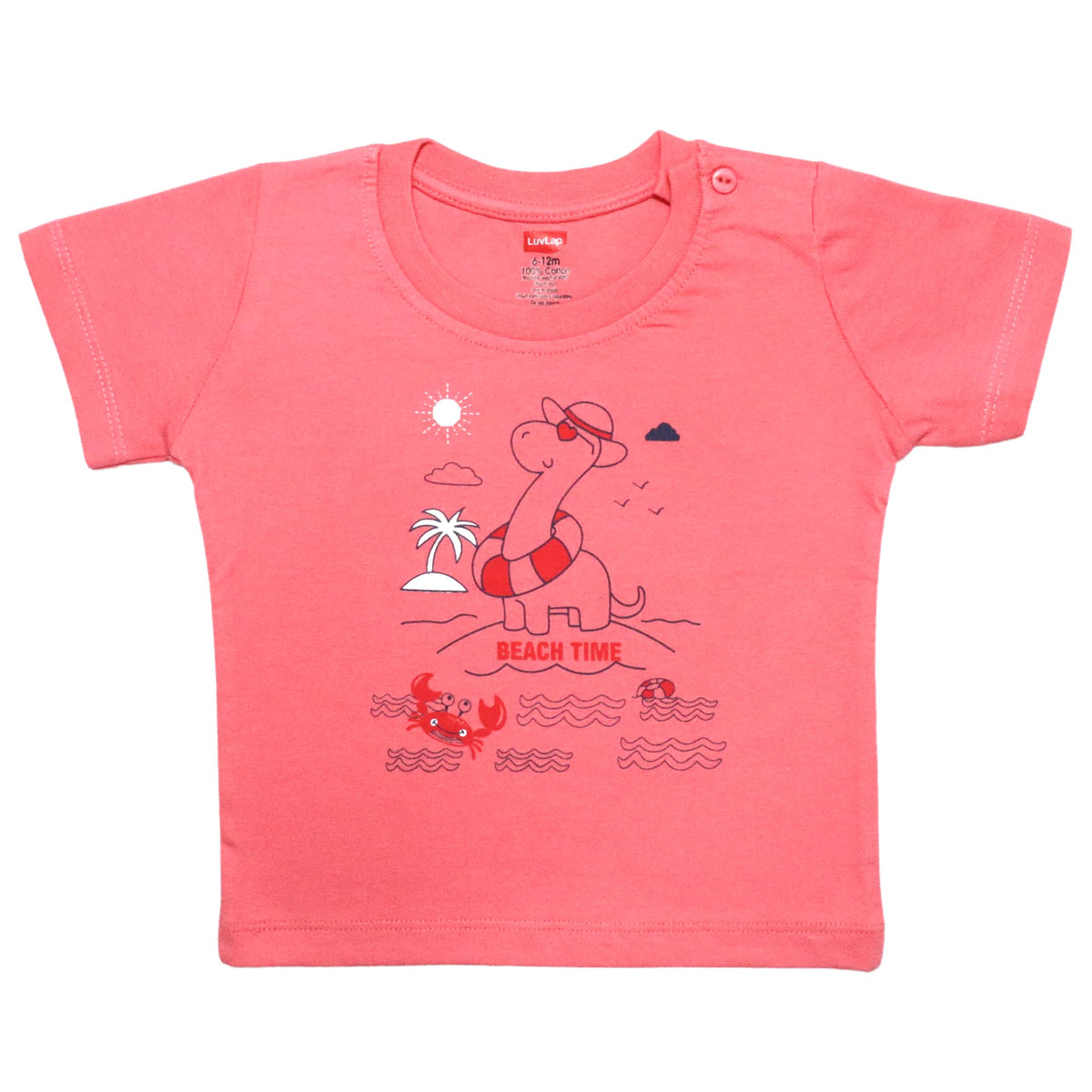 Luvlap Half Sleeve Boys TShirt, For Baby, Infants & Toddlers, 100% Cotton, Baby Boy Dress, Baby Boy Clothes, Kids Clothing, Pac