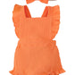Fullfamous Infant Baby Girl Clothes Outfits Romper Spring Summer Onesie Bodysuit Clothing Ropa De Bebe Nia Orange 3-6 Months