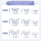 72 Pcs Laser Butterfly Decorations, 3D Butterfly Decoration With 3 Styles 3 Sizes, Removable Butterfly Wall Decor Stickers (Lase