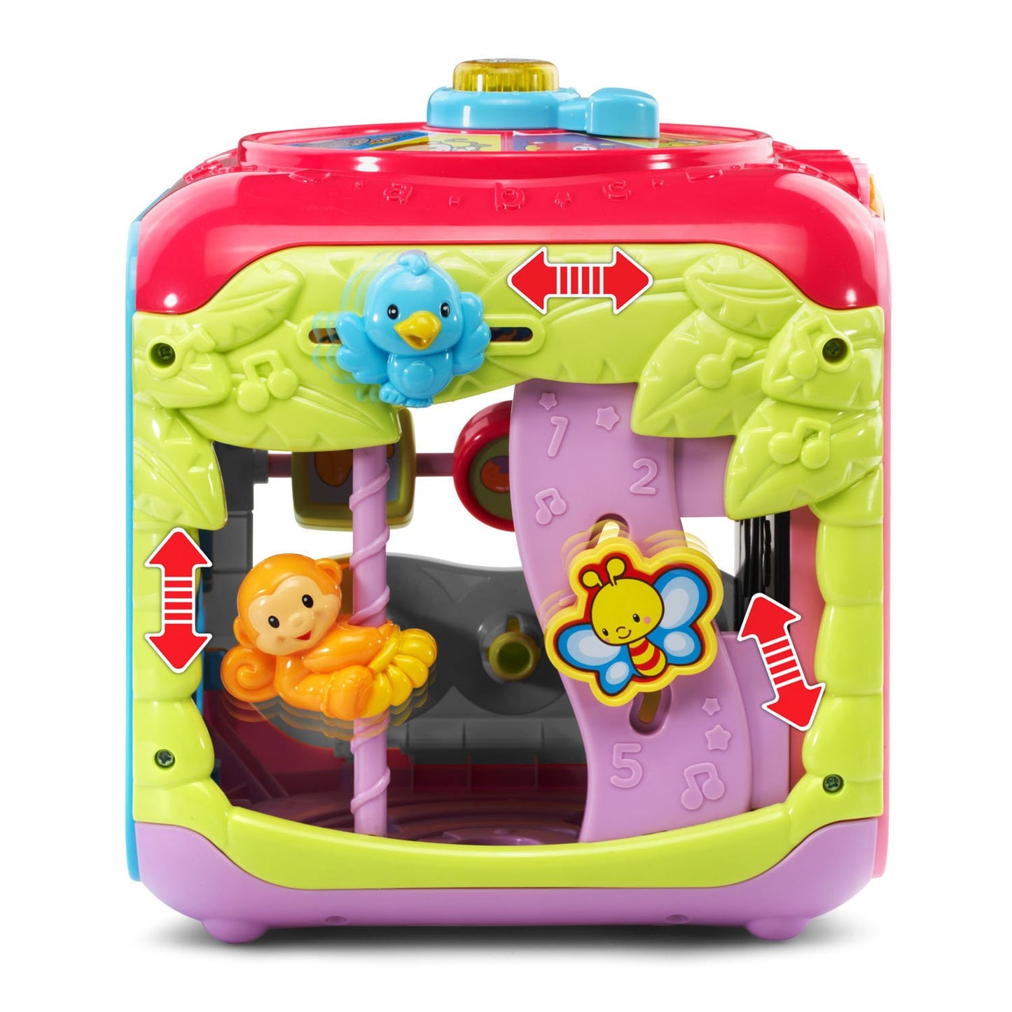 VTech Sort and Discover Activity Cube (Frustration Free Packaging), Pink