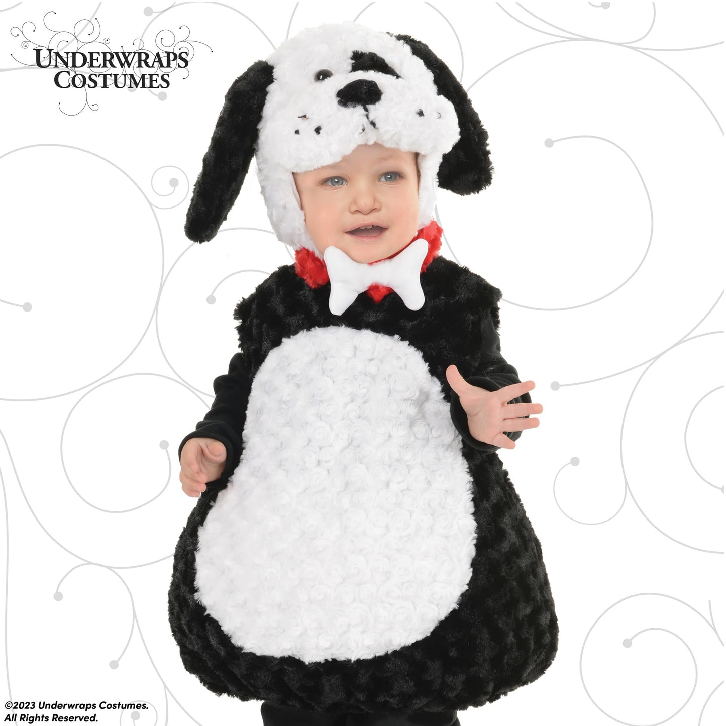 Underwraps Toddler Babys Puppy Costume, Black, Medium (18-24 Months)