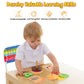 Aizweb Montessori, Stacking Toys- Wooden Burger for 3 Year Old Toddlers and Kids Preschool, Fine Motor Skill Educational Learnin