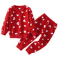 Cm C&M Wodro Toddler Girls Clothing Sets Valentine Fashion Sweatshirts Baby Fall Winter Outfits Heart Print Top And Pants(Pink,2