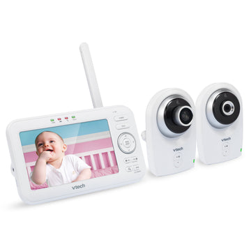 Vtech Vm351-2 Video Baby Monitor With Interchangeable Wide-Angle Optical Lens And Standard Optical Lens