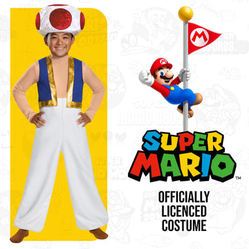 Toad Deluxe Costume, Small (4-6)