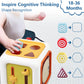 iPlay, iLearn Baby Learning Activity Cube, Montessori Sensory Toys for Toddlers 1-3, Infant Educational Busy Center, Travel Cars