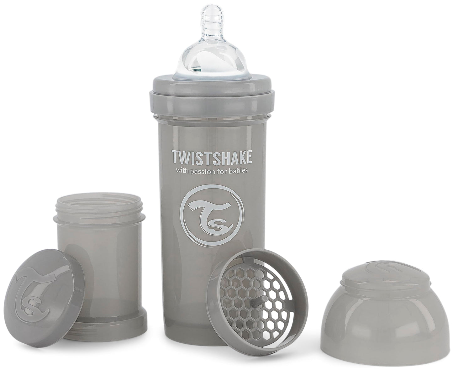 Twistshake Anti-Colic 260Ml/8Oz Pastel Grey