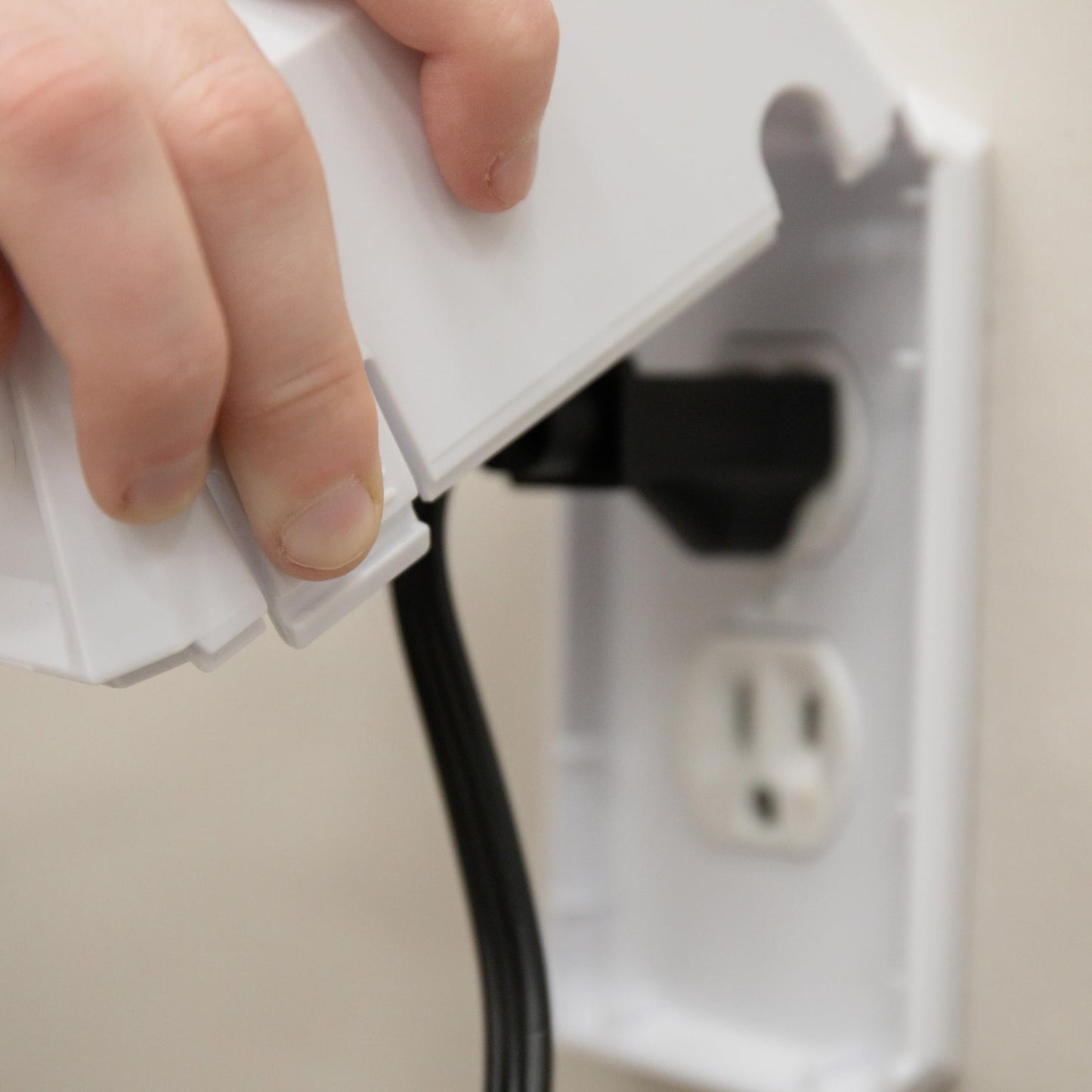 Home Safety White Outlet Cover Box, Award-Winning Brand, Child Safety, Includes Cover For Outlet Or Light Switch, White