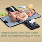 Portable Changing Pad - Waterproof Travel Baby Diaper Changing Pad, Mat Foldable, Wipes Pocket, Gifts