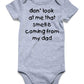 Unicomidea Newborn Rompers Baby One-Piece Infant Cotton Short-Sleeve Bodysuit Cool Letter Of Dont Look At Me That Smell Is Comin