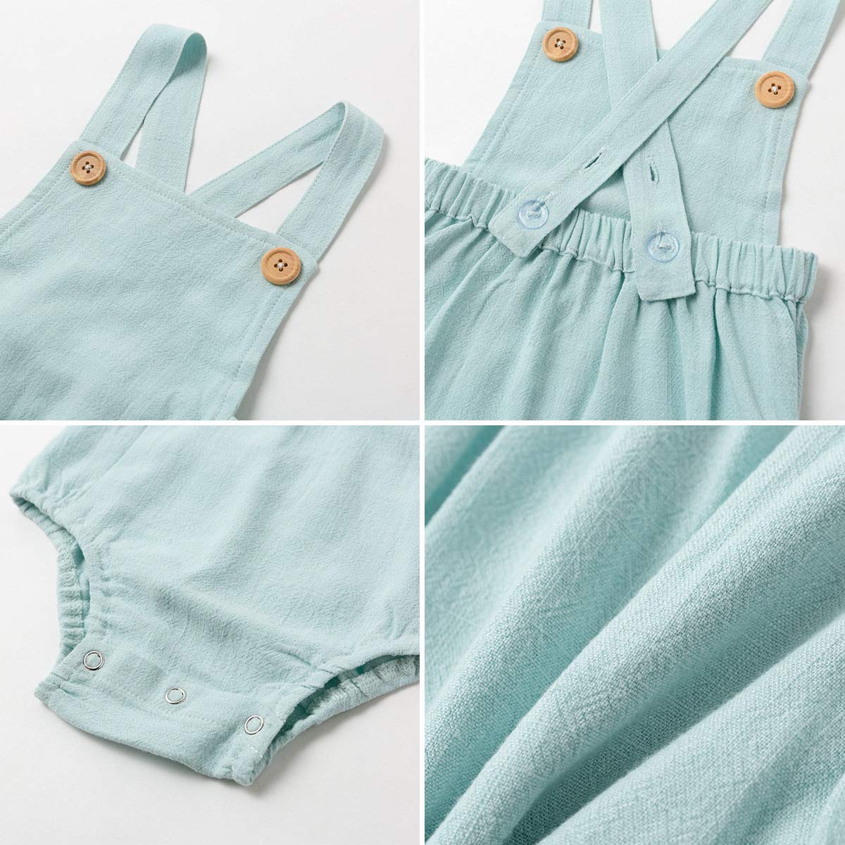 Simplee Kids Unisex Baby Onesie Cute Baby Romper Set Boy Infant Summer Jumpsuits Sleeveless 2-Pack