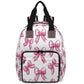 CNNINGYI Baby Diapers Bag Backpack, Bows Waterproof Large Baby Bag for Mom Dad, Bow Tie Knot Travel Diaper Bag Backpack