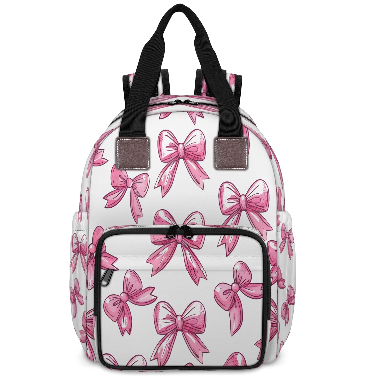 CNNINGYI Baby Diapers Bag Backpack, Bows Waterproof Large Baby Bag for Mom Dad, Bow Tie Knot Travel Diaper Bag Backpack