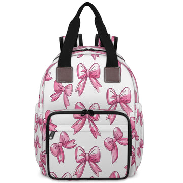 CNNINGYI Baby Diapers Bag Backpack, Bows Waterproof Large Baby Bag for Mom Dad, Bow Tie Knot Travel Diaper Bag Backpack