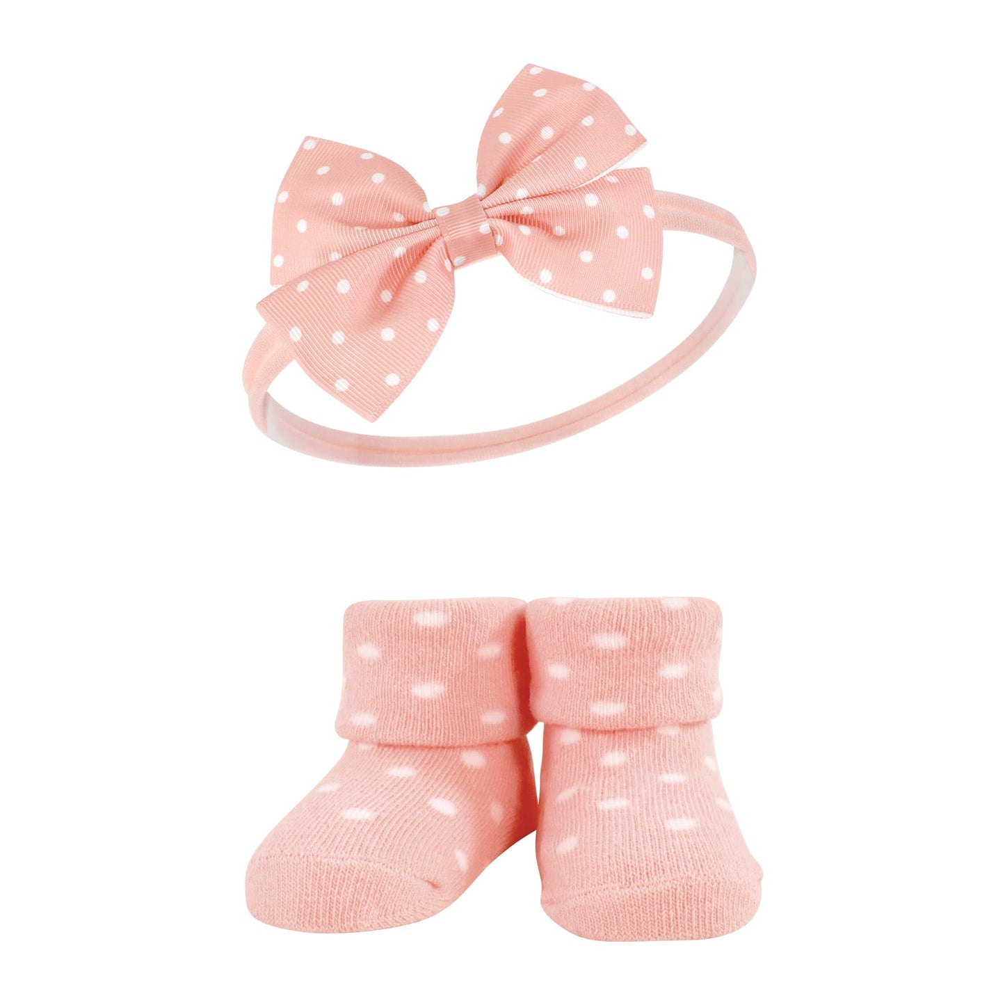 Hudson Baby Baby Girls' Headband And Socks Giftset, Lemon, One Size