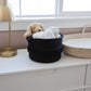 Naturalcozy 3-Piece Boho Decor Storage Basket Set - Cotton Rope Woven Baskets For Organizing! Small Basket For Baby Stuff, Baby